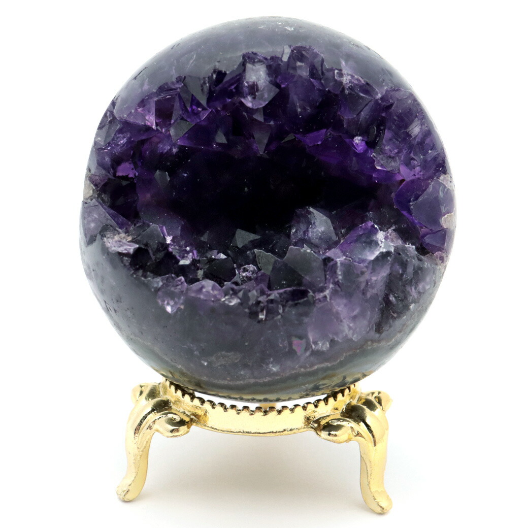 楽天市場】アメジスト 笑口 丸玉 直径52mm 171g 台座付き ジオード 1点