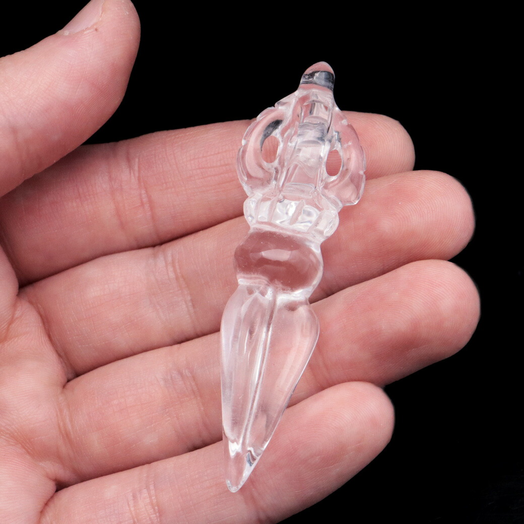 楽天市場】水晶 プルパ 独鈷杵 クリスタル クォーツ 天然石