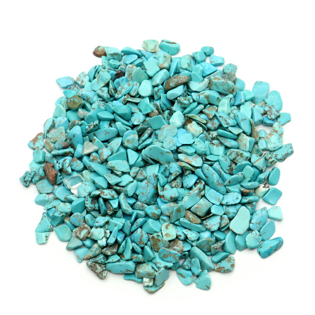 楽天市場】ターコイズ さざれ 100g 小~中サイズ 染め ハウライト