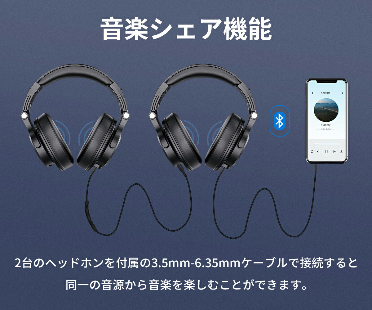 楽天市場】OneOdio A70 ワイヤレス ヘッドホン 72時間再生 Bluetooth