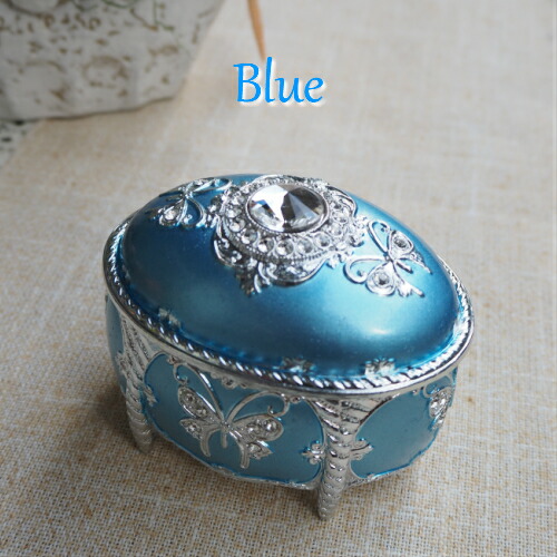 楽天市場】【スワロフスキーアンチモニー（だ円）】 オルゴール 宝石箱