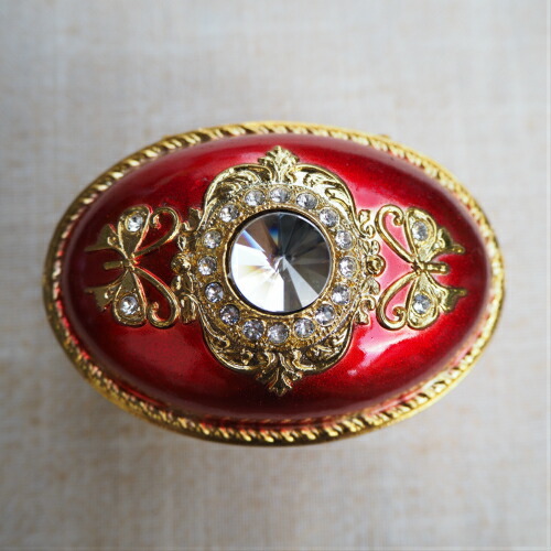 楽天市場】【スワロフスキーアンチモニー（だ円）】 オルゴール 宝石箱