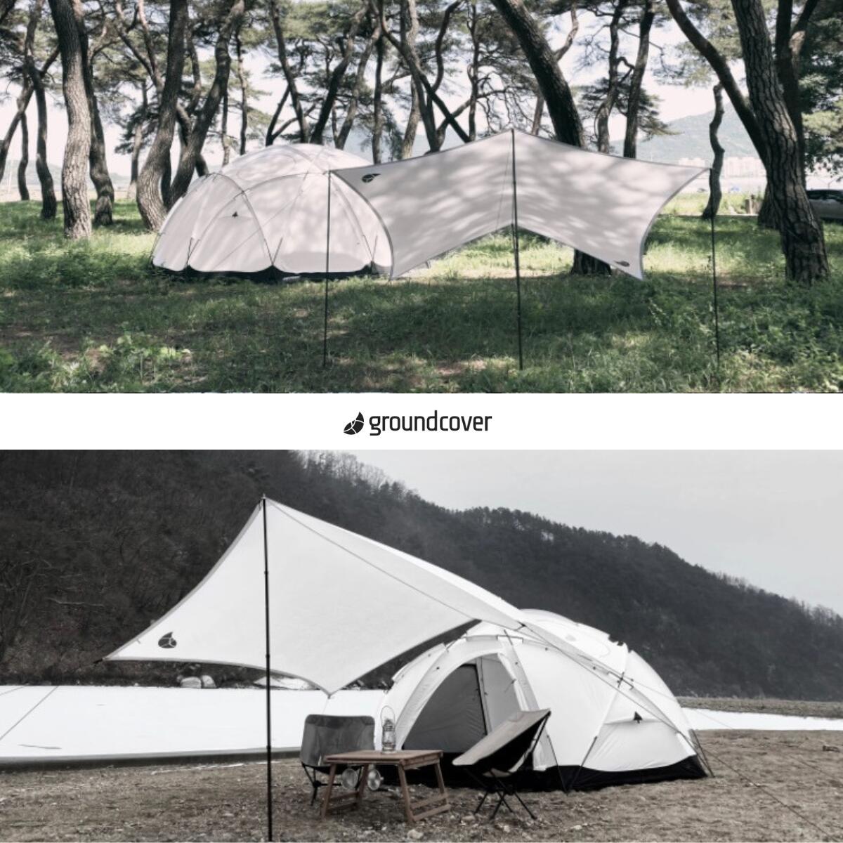 楽天市場】ground Cover MINI HEXA TARP WHITE ミニ ヘキサ タープ