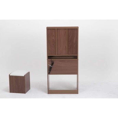 楽天市場】ドレッサー ブラウン 茶色 机 鏡 化粧台 メイク台 鏡台