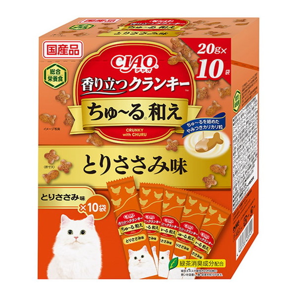 楽天市場】いなばペットフード CIAO 香り立つクランキーちゅ〜る和え
