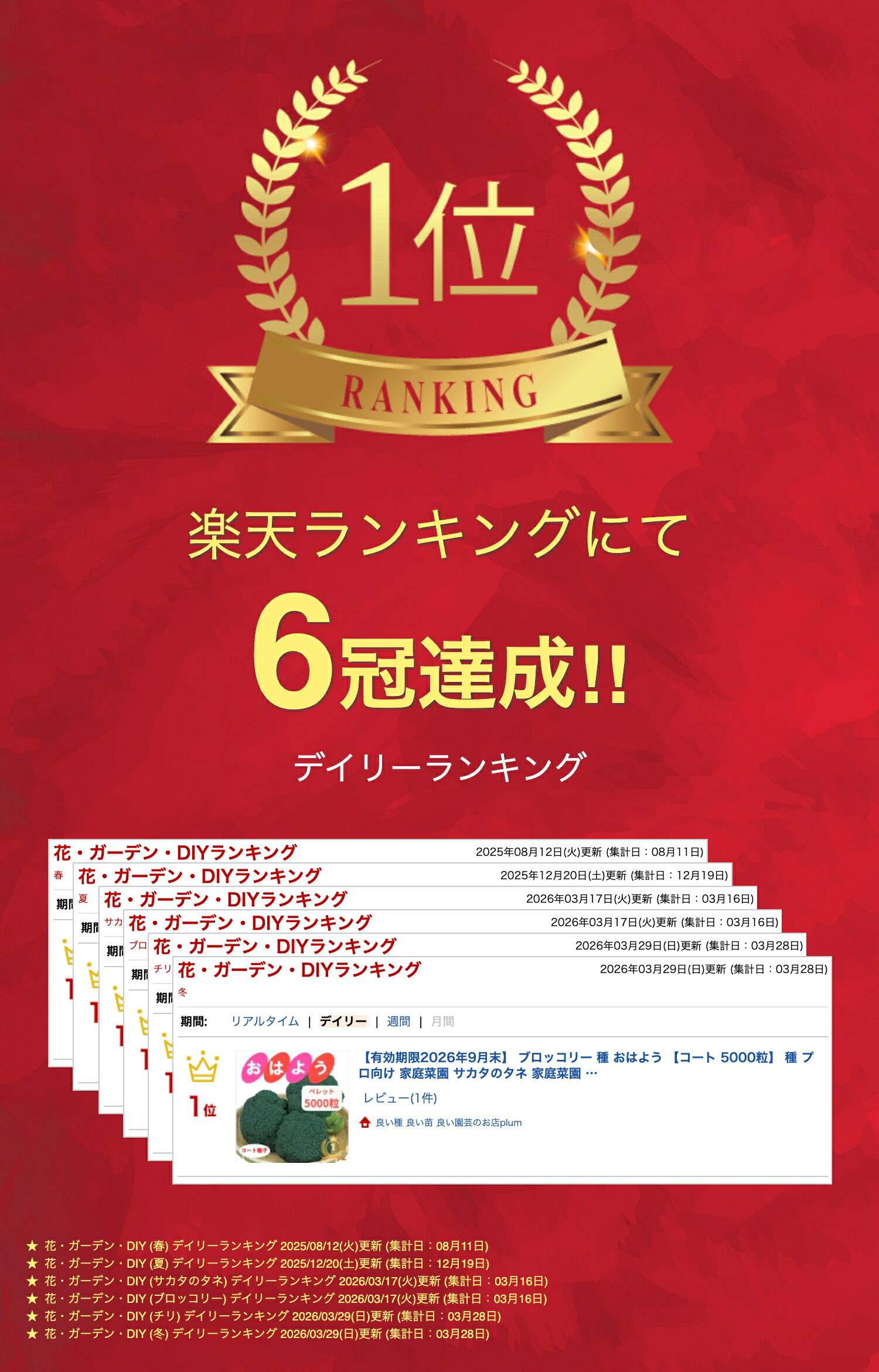 楽天市場】【有効期限2026年9月末】 ブロッコリー 種 おはよう