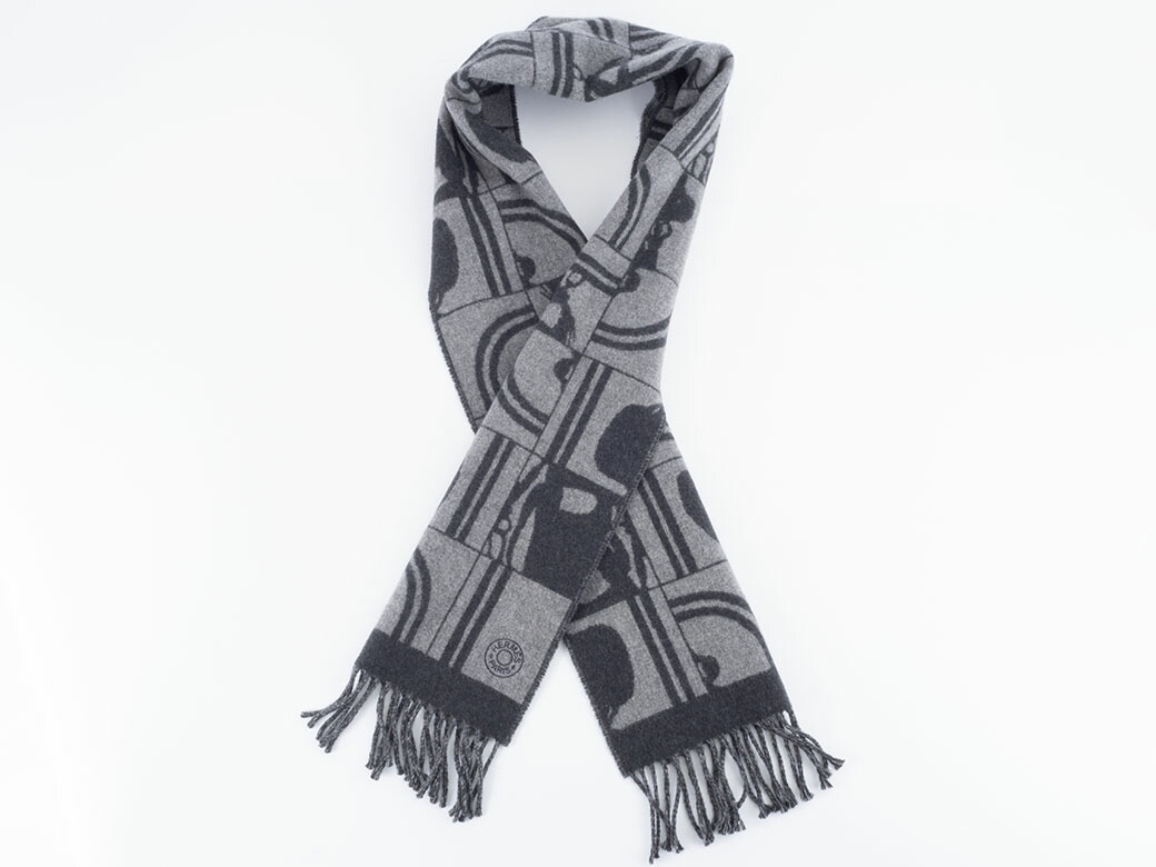 楽天市場】エルメス HERMES カシミヤ マフラー ブリッド ドゥ ガラ