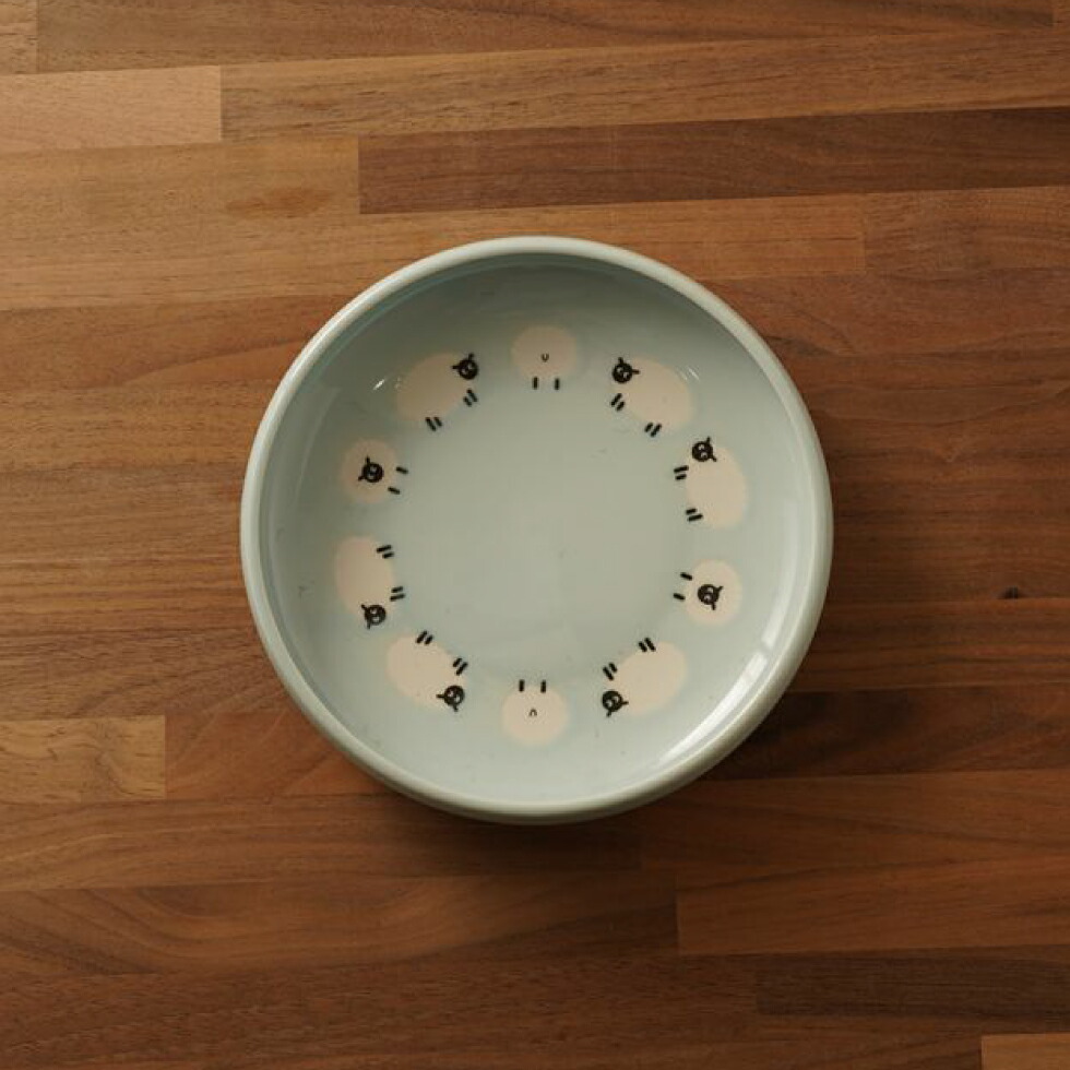 楽天市場】深皿 L 4柄セット しあわせひつじ 4デザイン 4枚 21cm