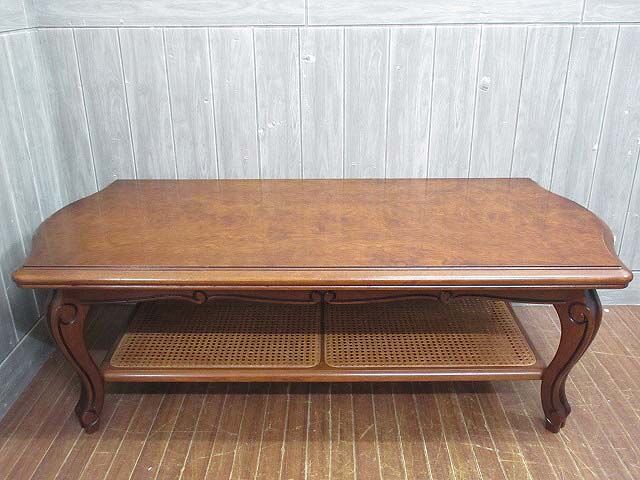 楽天市場】【中古】 カリモク センターテーブル ダークブラウン 幅130