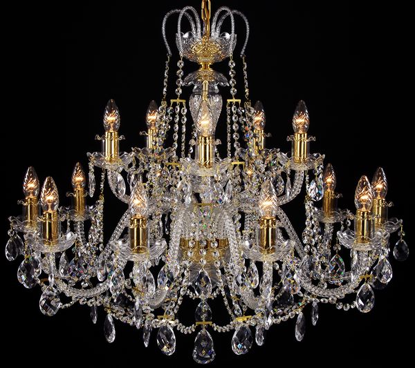 楽天市場】シャンデリア CH-15KG LED電球対応 15灯 高級 ボヘミアン