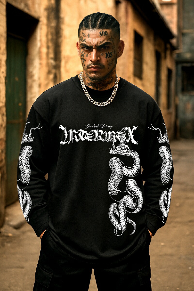楽天市場】長袖 Tシャツ ロンT 服 コブラ柄 INTERMEX インターメックス