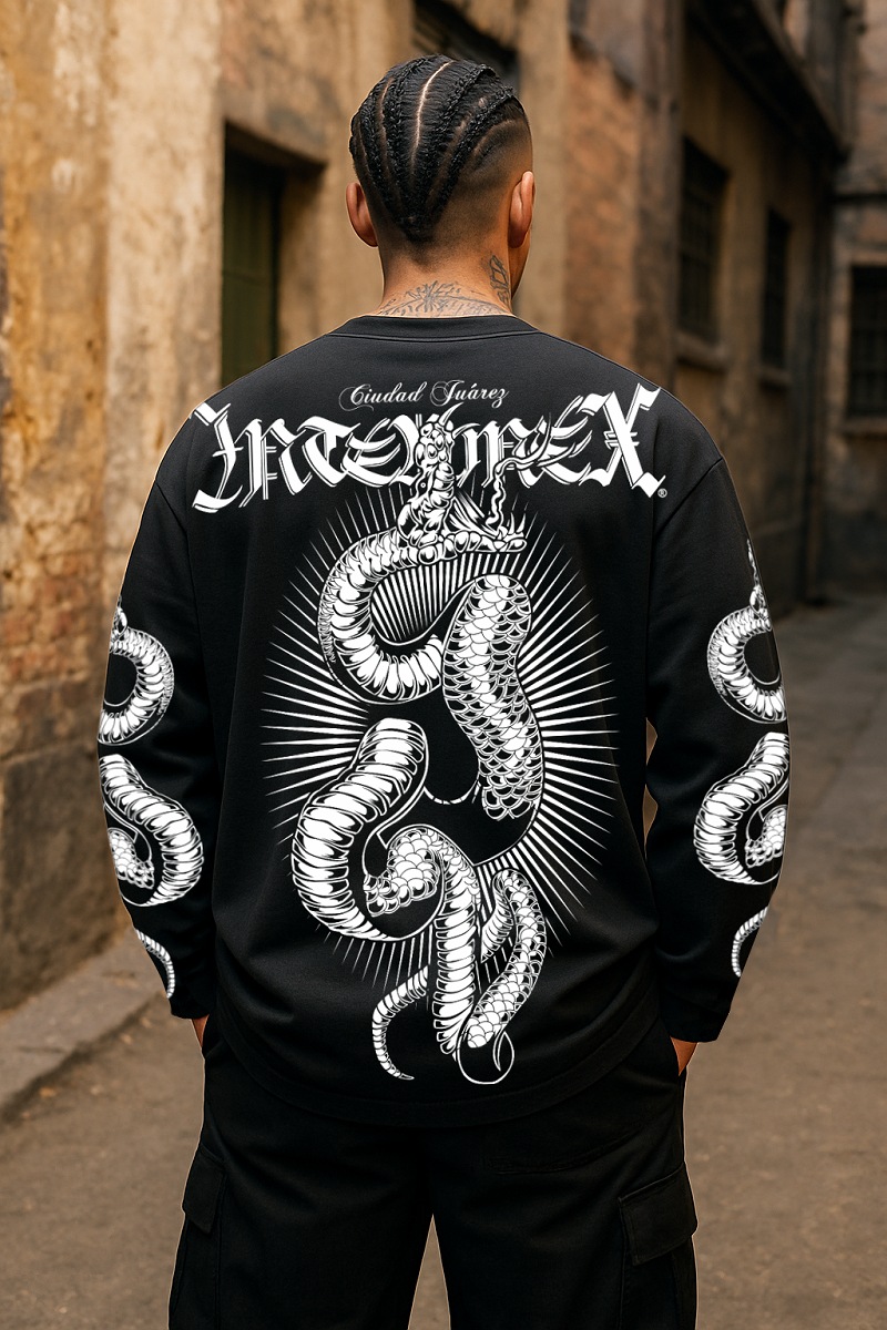 楽天市場】長袖 Tシャツ ロンT 服 コブラ柄 INTERMEX インターメックス