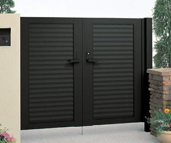 楽天市場】目隠し門扉 両開き 扉幅600+600mm×高さ1000mm 外/内開き対応