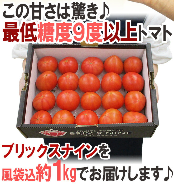 楽天市場】群馬県産 ”ブリックスナイン” 12〜20玉前後 風袋込約1kg