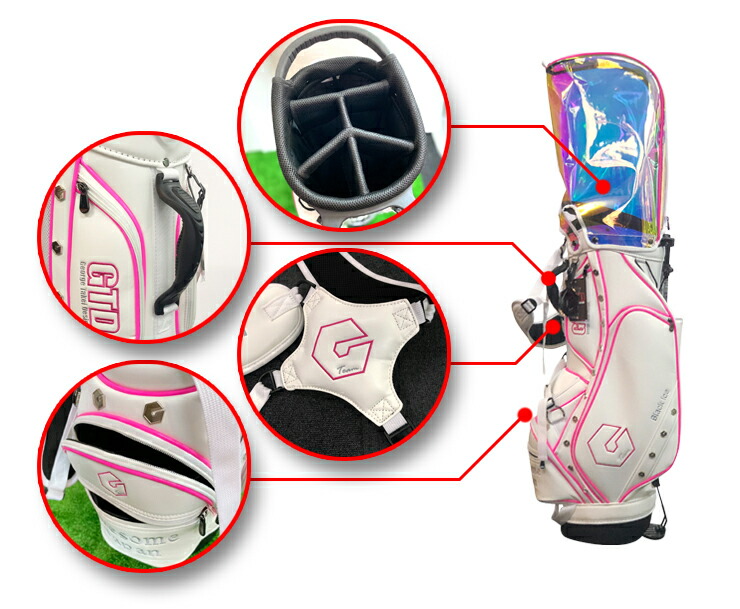 楽天市場】数量限定 GTD キャディーバッグ (全5色) ジョージ武井モデル