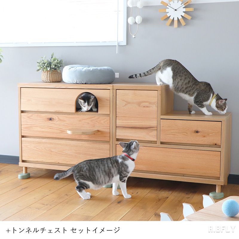 楽天市場】【日本製】猫 階段チェスト キャットステップ 引出収納