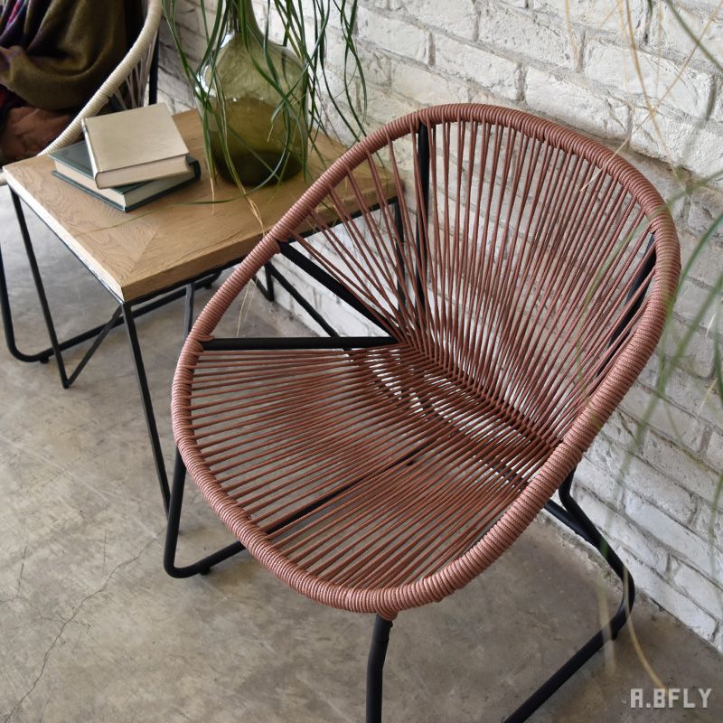 楽天市場】ロープチェア 1P/2P ラウンジチェアー 椅子 ダイニング