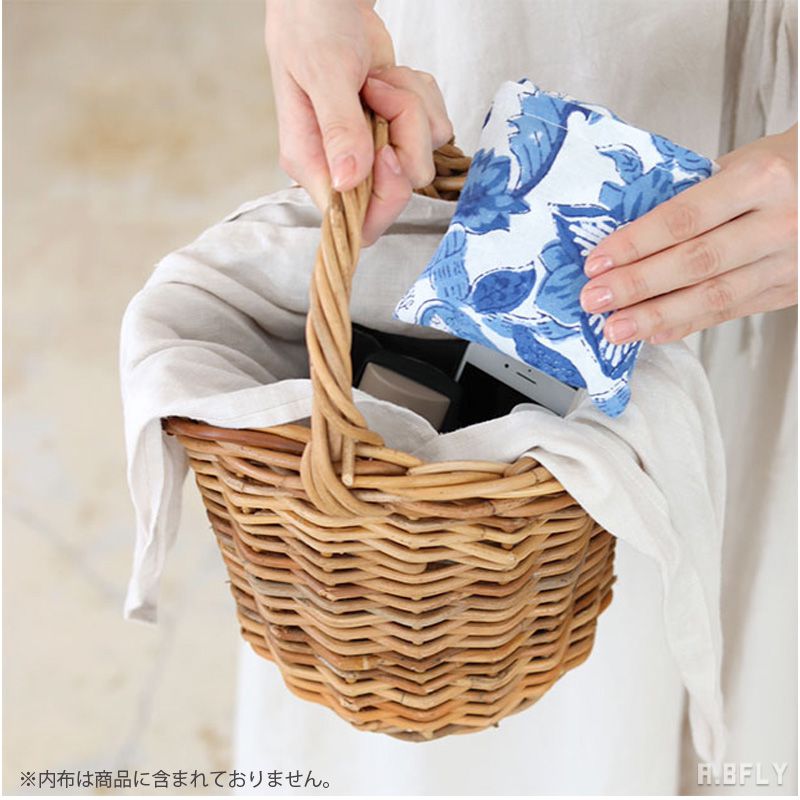 楽天市場】バスケット かごバッグ ワンハンドル 一本手 手編み ラタン