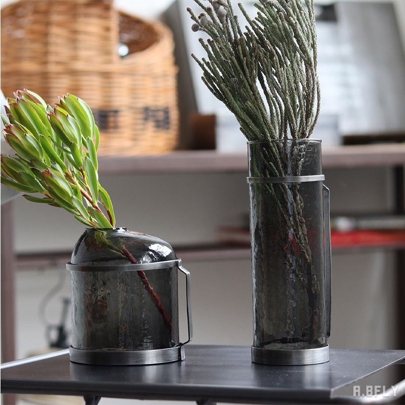 楽天市場】フラワーベース フラワーポット ガラス 生け花 ハンドメイド