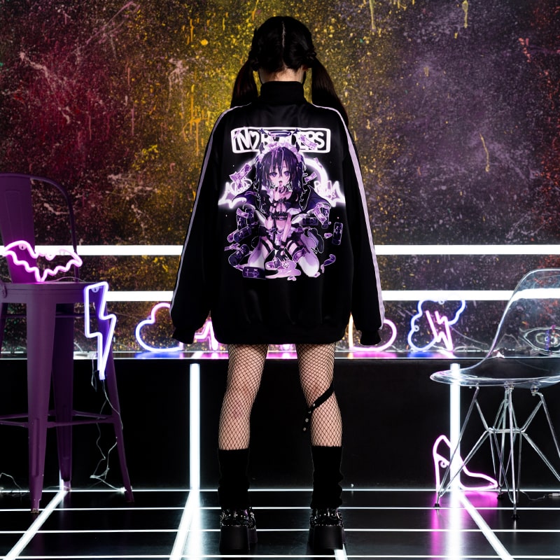 楽天市場】中毒悪魔 ジャージジャケット ブルゾン 長袖 ファッション
