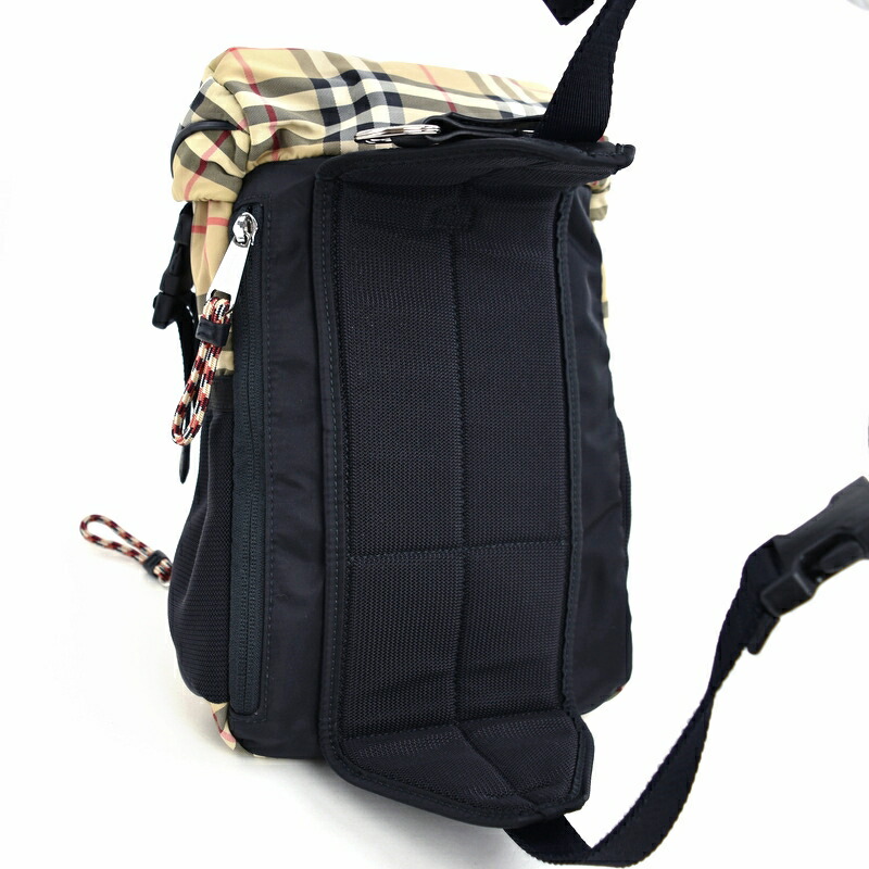楽天市場】バーバリー ボディバッグ ノバチェック ベージュ×ブラック