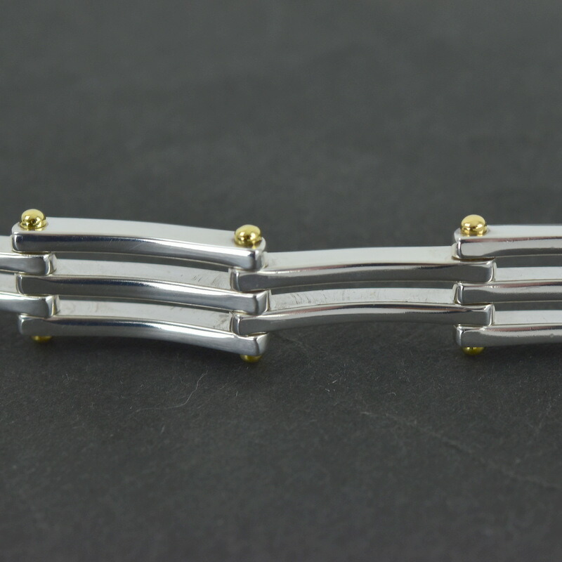 楽天市場】ティファニー ブレスレット SV925×K18YG ゲートリンク