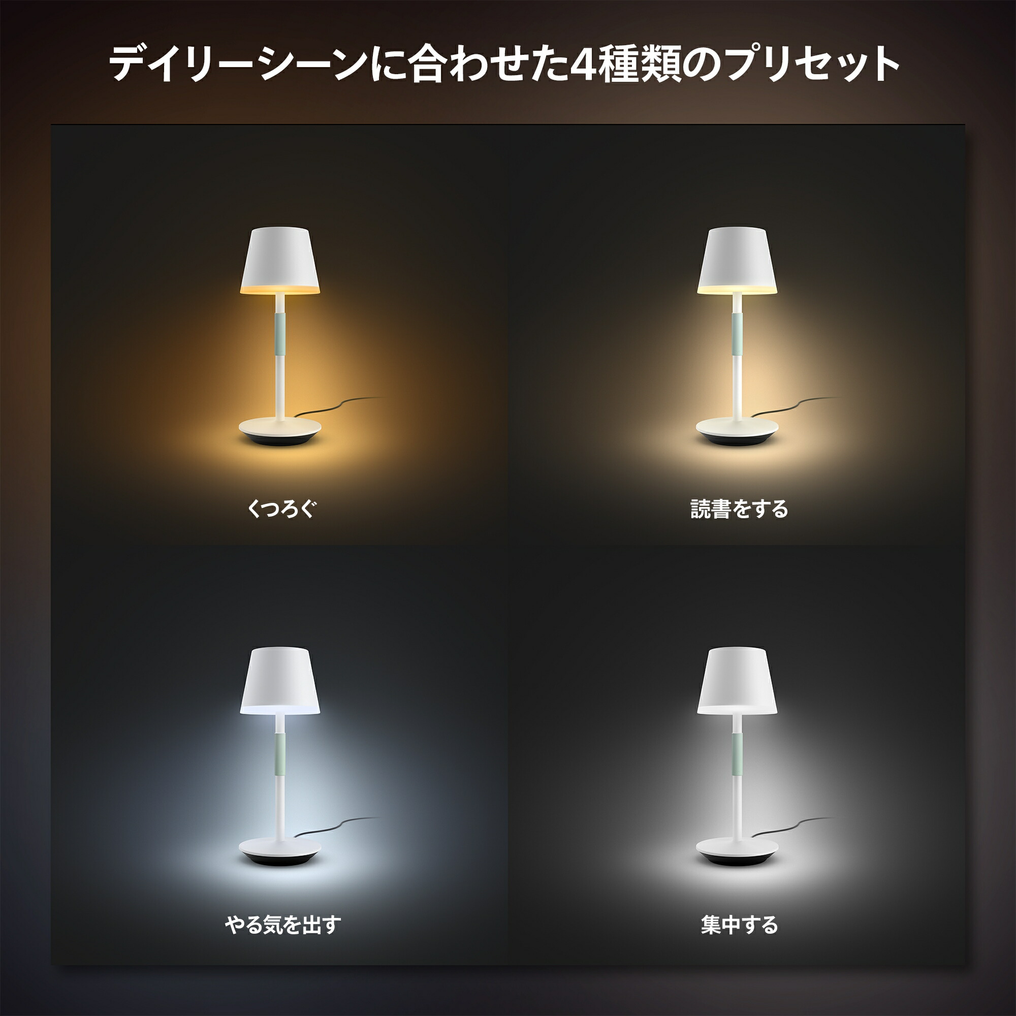 楽天市場】【公式】Philips Hue Go テーブルランプ │ フィリップス