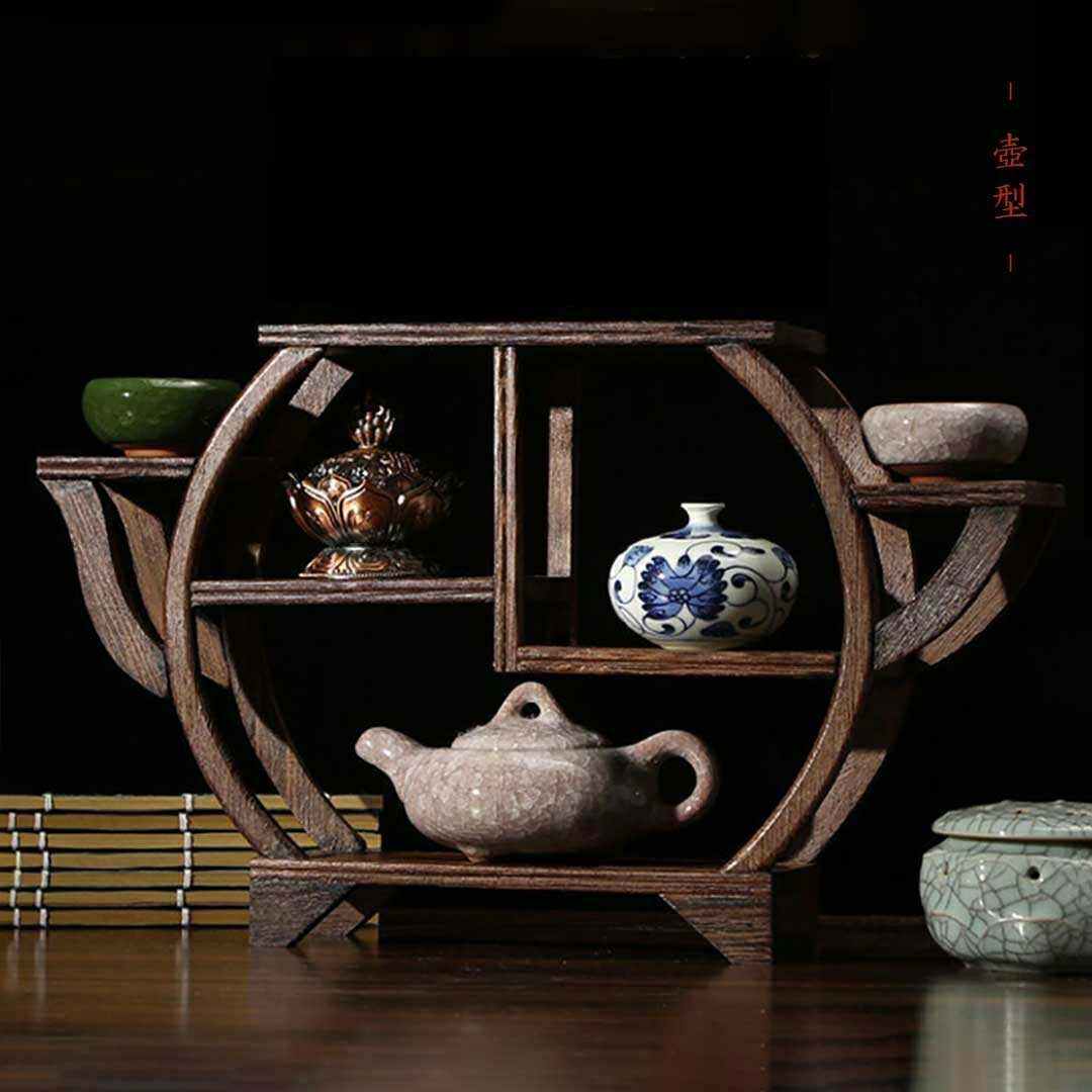 楽天市場】【在庫限り】【楽天1位3冠達成】茶器棚 置物 三列二段Ver2