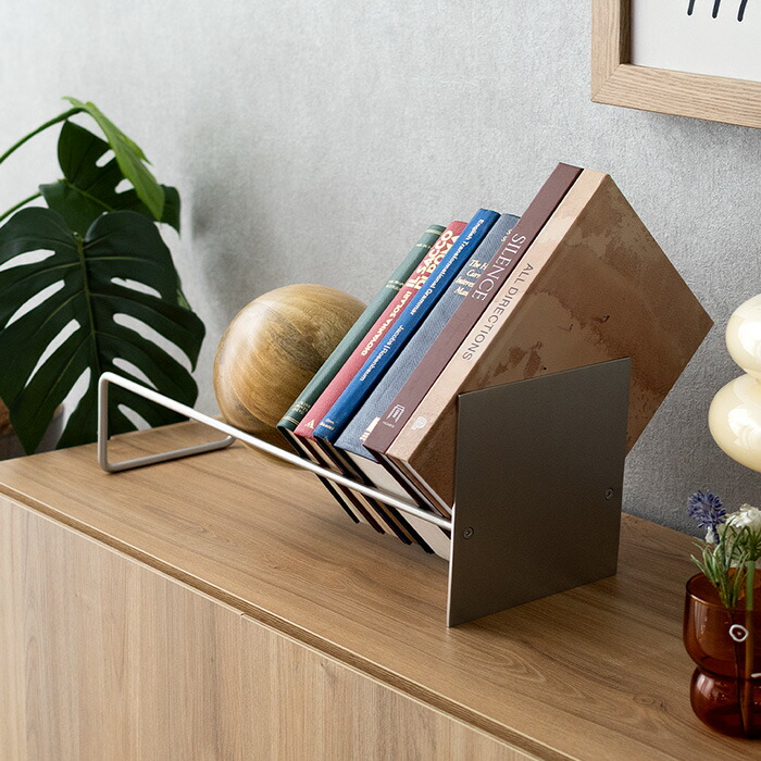 楽天市場】【3/8限定！3％OFFクーポン配布中】 ブックスタンド 本立て