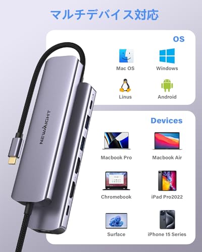 楽天市場】USB C ハブ hdmi 2つ Dual Display ドッキングステーション