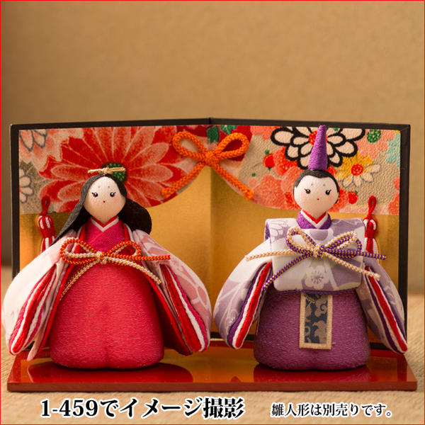 楽天市場】屏風 房飾り付き11h 金屏風 雛人形 ひな人形 小道具 お雛様