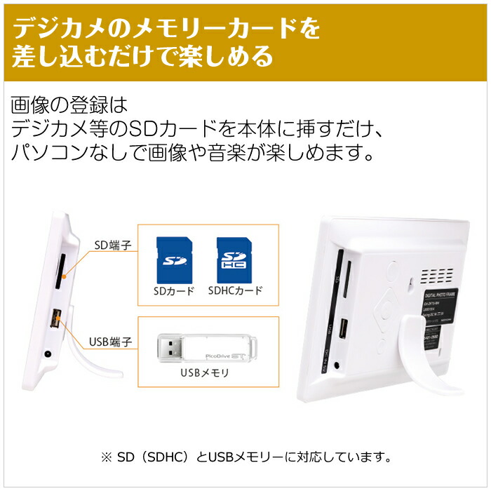 楽天市場】グリーンハウス 7型ワイド デジタルフォトフレーム GH-DF7T