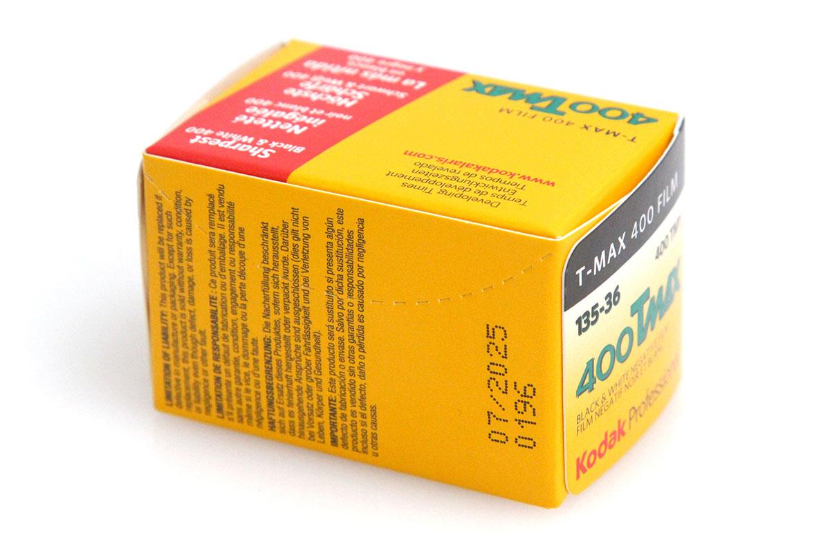 楽天市場】コダック KODAK T-MAX 400 白黒フィルム 36枚撮り 1本入り