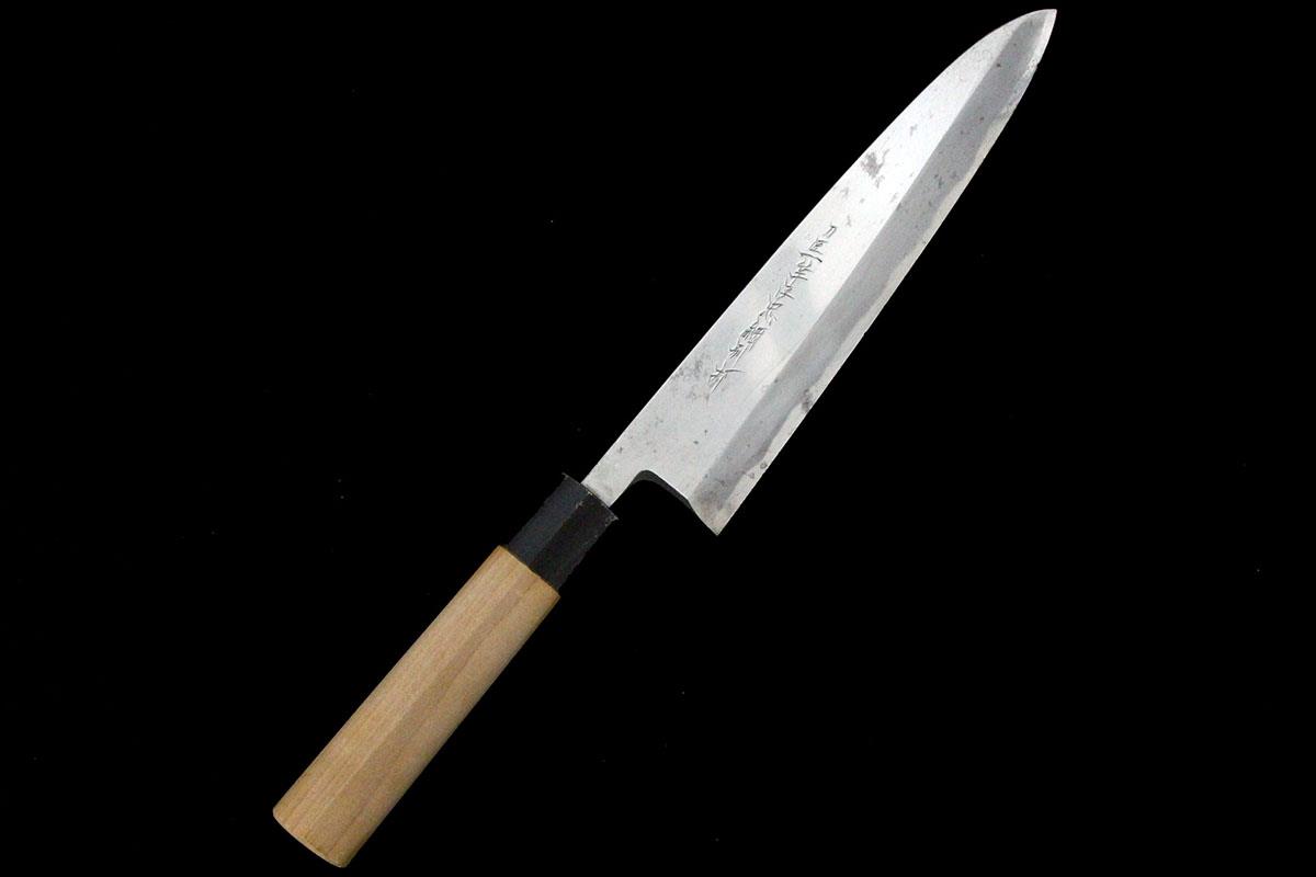 楽天市場】【中古】【並品】一竿子忠綱 特別打 身卸出刃包丁 八寸 霞