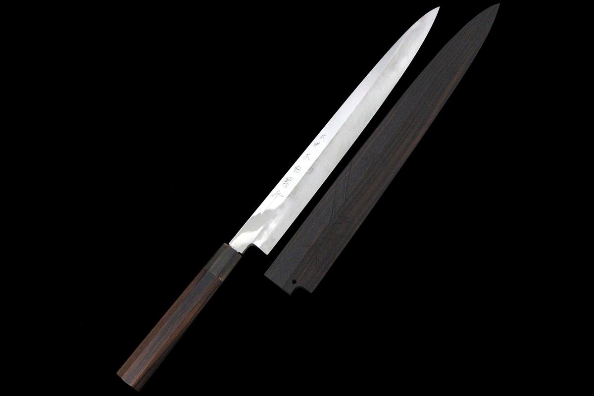 楽天市場】【中古】【極美品】不動國行 柳刃包丁 本焼 尺一 平鏡面