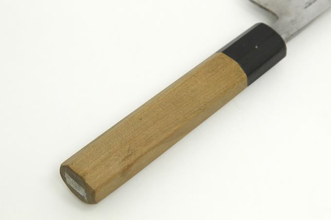 楽天市場】【中古】伯龍宗良 包丁 相出刃包丁 八寸 霞 本鍛錬 水牛朴