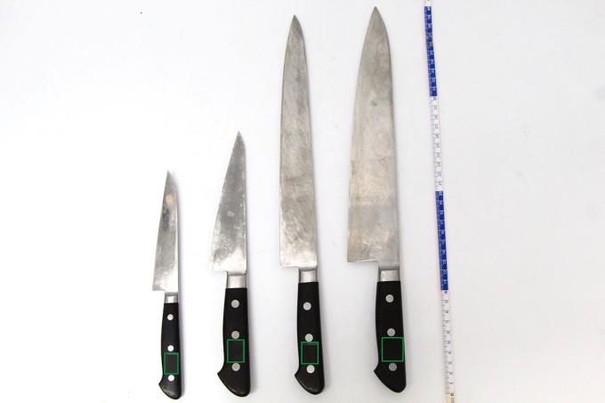 楽天市場】【中古】【並品】堺刀司 服部栄養専門学校 包丁7点セット