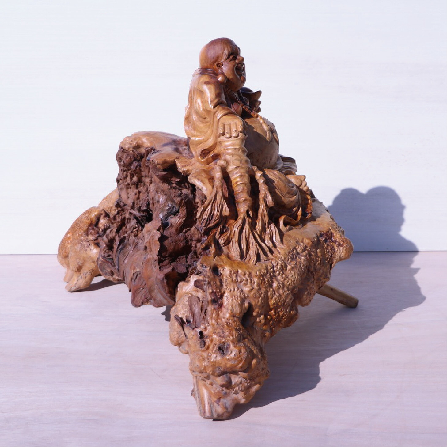 楽天市場】【処分価格】布袋様 彫り物 七福神 無垢 木製 一点もの 置物