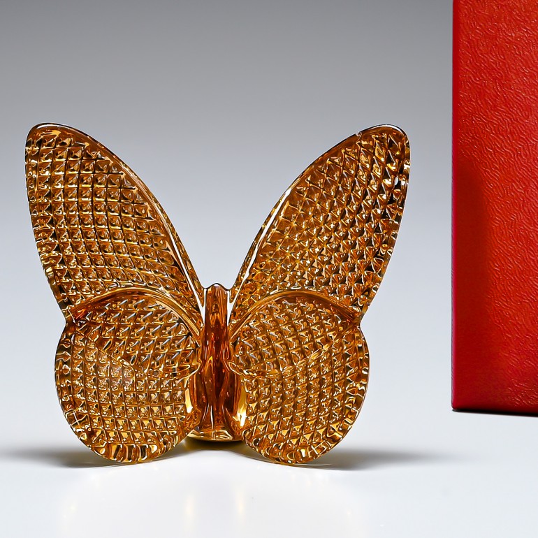 楽天市場】バカラ Baccarat クリスタルフィギュア ラッキーバタフライ