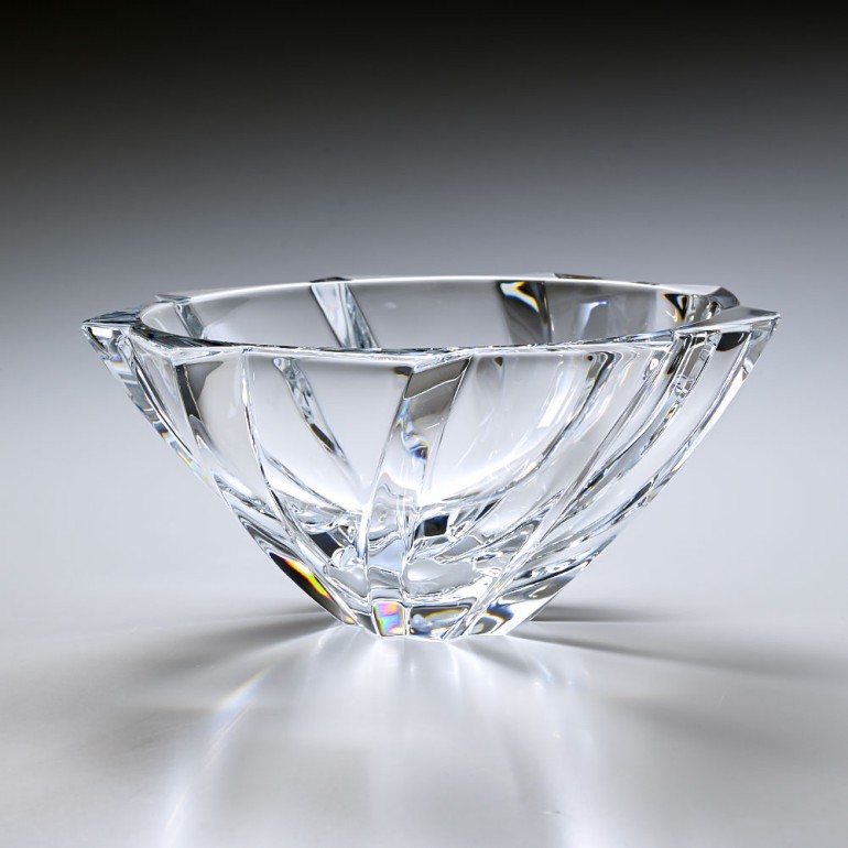 美群青色オールドバカラBACCARAT☆エンパイアEmpire☆クリスタルボウル