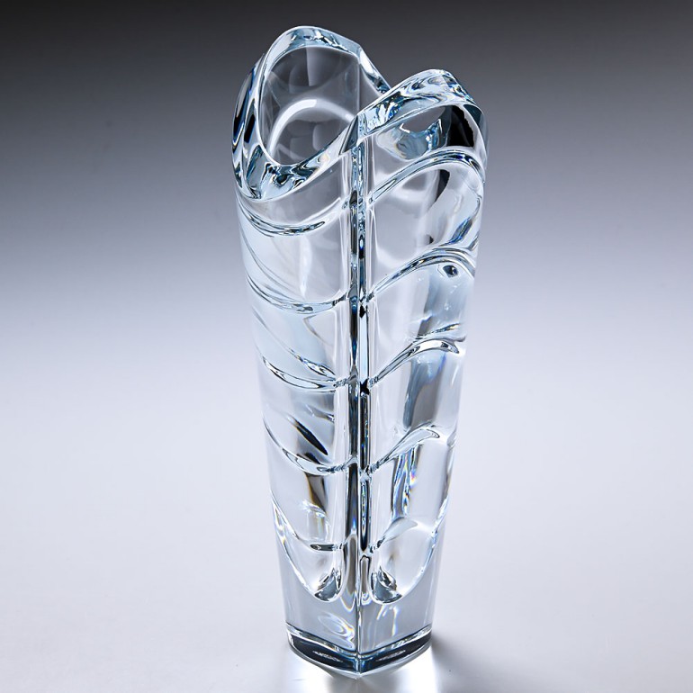 楽天市場】【名入れ可有料】バカラ Baccarat ベース 花瓶 ウェーブ S