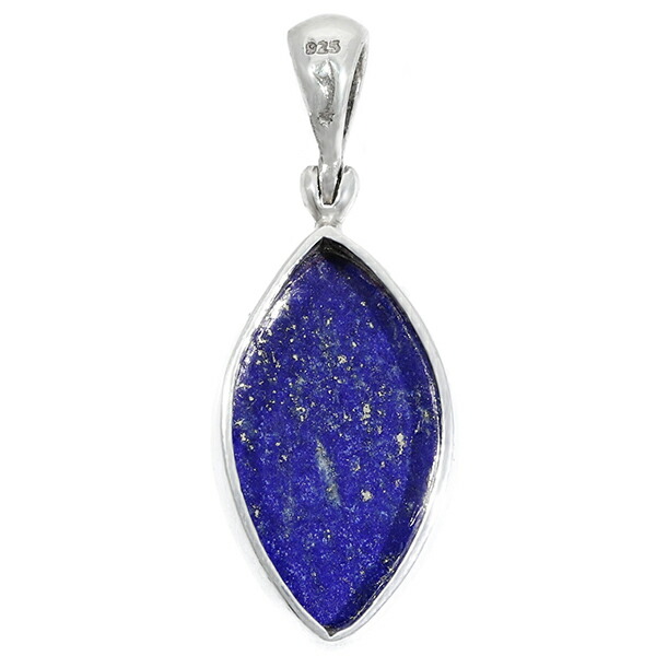 楽天市場】ラピスラズリ シルバー ペンダントトップ マーキス 誕生石