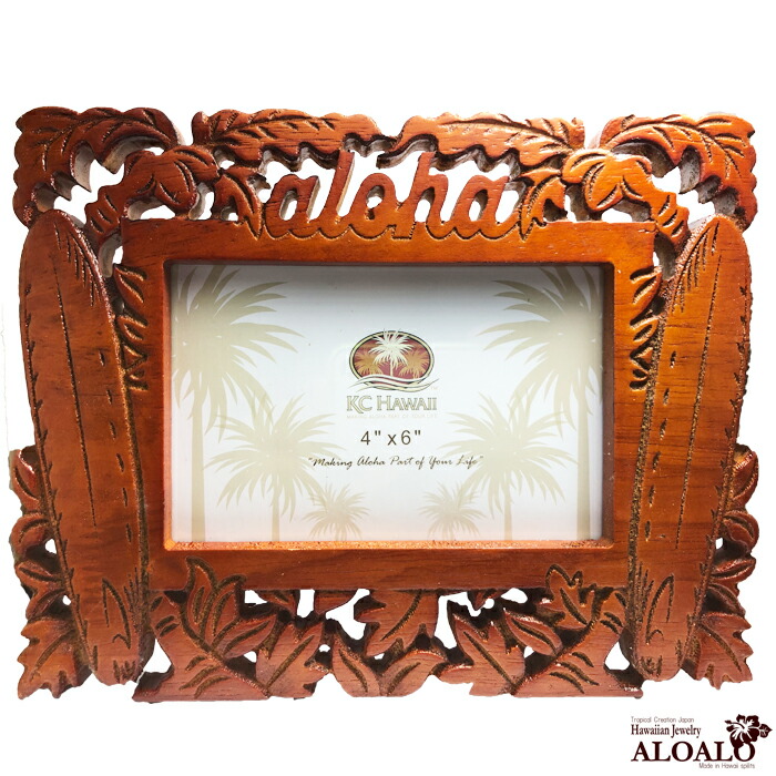 楽天市場】ハワイアンインテリア ハワイアンフォトフレーム ウッド