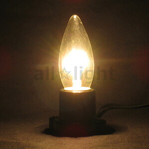 楽天市場】アサヒ シャンデリア電球（海外口金） E14口金 クリヤー