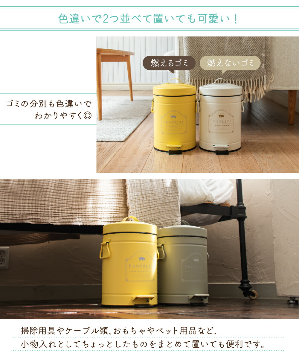 楽天市場】【Ampoule】 ゴミ箱 ダストボックス おしゃれ 3リットル