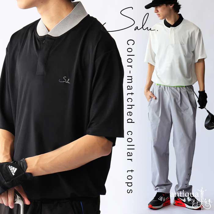 楽天市場】ポロシャツ メンズ トップス 半袖 配色 ゴルフ 送料無料