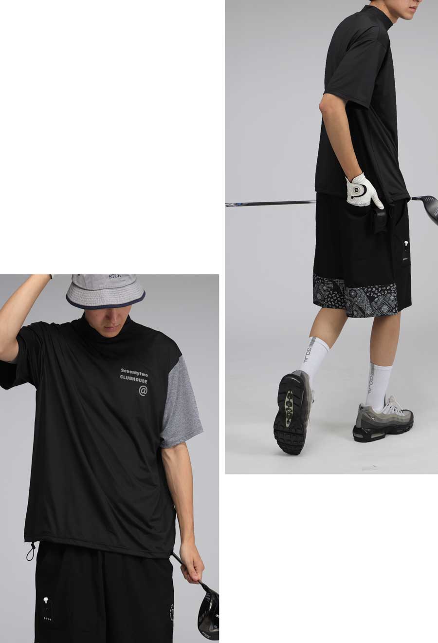 楽天市場】ANTIQUA GOLF×STCH モックネックトップス 送料無料・(50