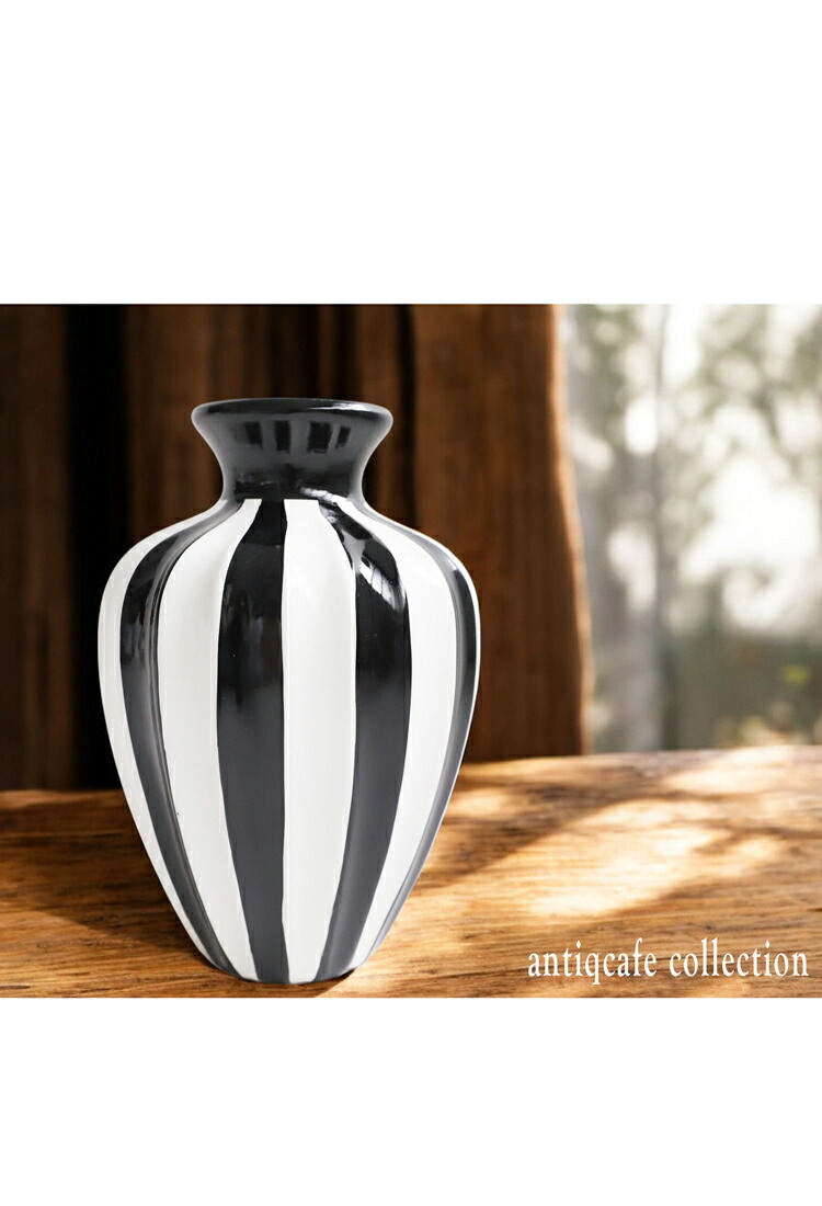 楽天市場】ポイント10倍！2月25日20時〜3月26日10時 ストライプ柄 花瓶
