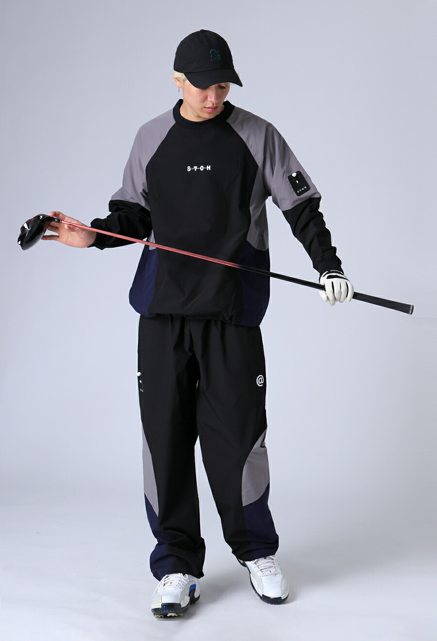 楽天市場】ANTIQUA GOLF×STCH 配色パンツ メンズ 送料無料・再入荷