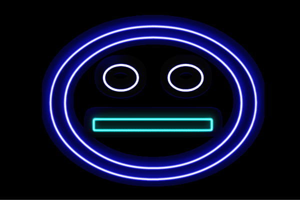 楽天市場】ネオン フェイス顔 かお アイコン 絵文字 顔文字 イラスト